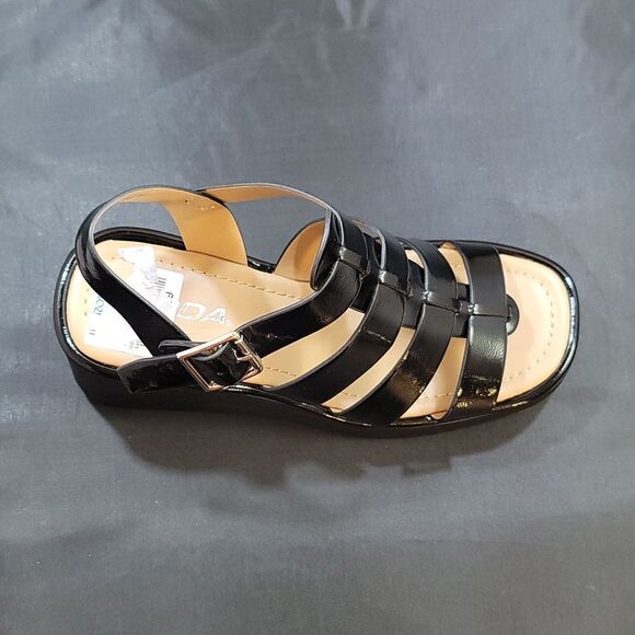 BRAND NEW SODA KARBIE-S WEDGE OPEN TOE MULTI-STRAP PLATFORM SANDALS - Picture 7 of 16